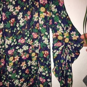 Flower print blouse